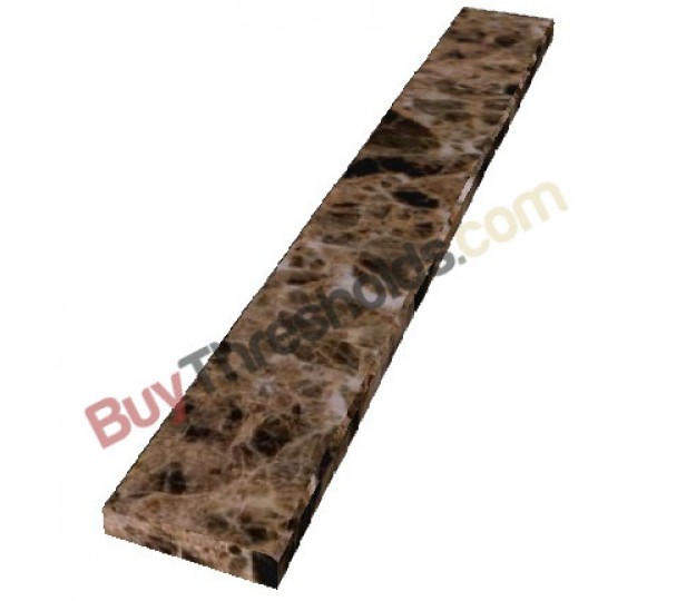 EMPERADOR DARK MARBLE THRESHOLD POLISHED 4"X24"X3/4" - STANDARD BEVEL